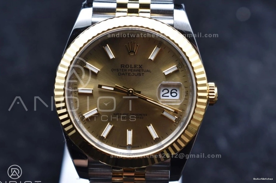 Steel SS VR Edition Bracelet Best 904L Clean YG 607 41 Stick Dial Jubilee on DateJust 1:1 UrbanChic 126333 YG 0127